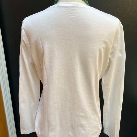 Classic L.L. Bean White Long Sleeve Tee - Picture 4 of 7